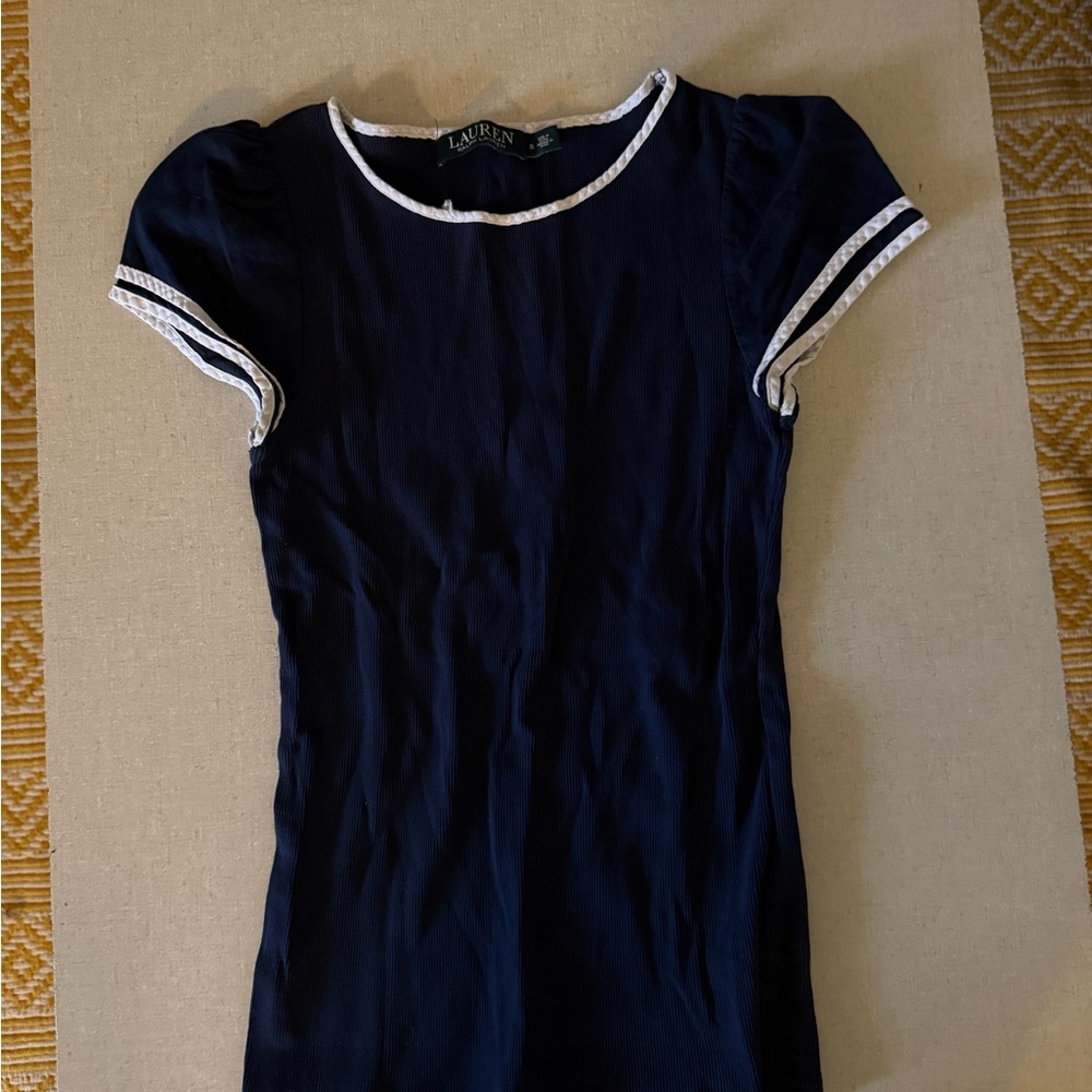 Ralph Lauren vintage fitted navy top